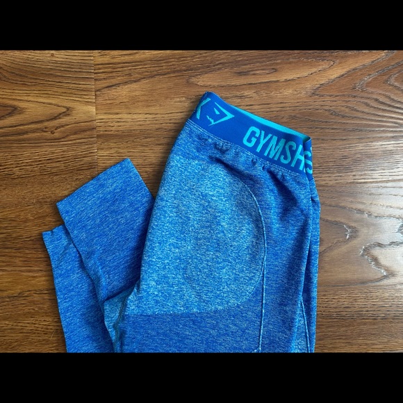 GymShark marled blue leggings EUC - Picture 2 of 4